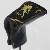 Gouden Koninklijke Leeuw Monogram Golfheadcover (3/4 voorkant)