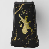Gouden Koninklijke Leeuw Monogram Golfheadcover (Draai 90)