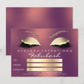 Gouden Koper Wimpers Extenst Make-up Certificaat C (Voorkant / Achterkant)