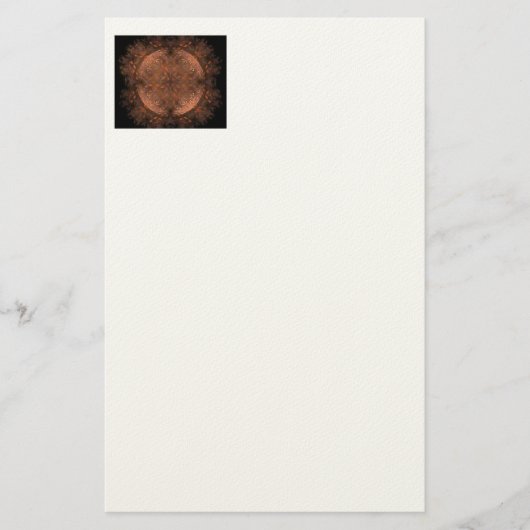 Gouden Koperen Glans Briefpapier (Voorkant)