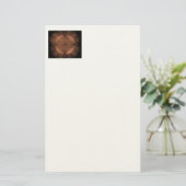 Gouden Koperen Glans Briefpapier (Staand voorkant)