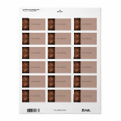 Gouden Koperen Glans Etiket (Full Sheet)