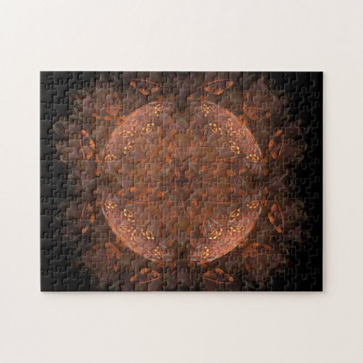 Gouden Koperen Glans Legpuzzel (Horizontaal)