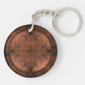 Gouden Koperen Glans Sleutelhanger (Achterkant)