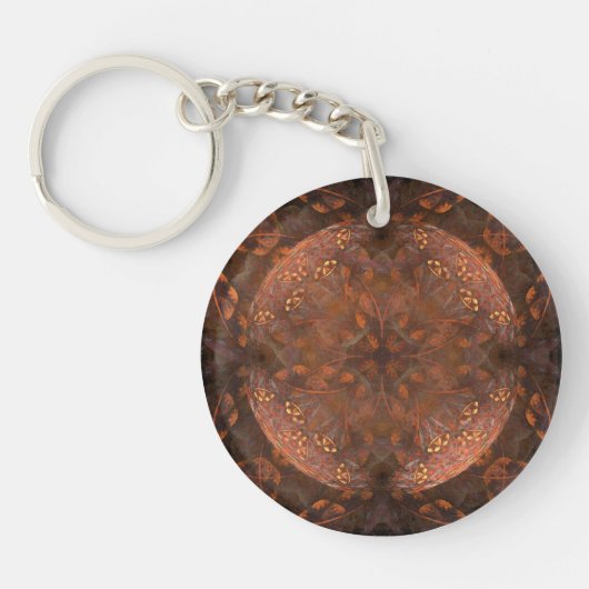Gouden Koperen Glans Sleutelhanger (Voorkant)