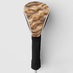 Gouden Koperen Golven Abstract Patroon Leggings Golfheadcover