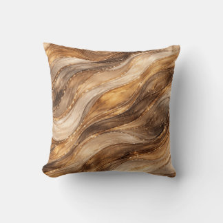 Gouden Koperen Golven Abstract Patroon Leggings Kussen