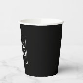 Gouden kopjes koffie Blauwgroen Aangepaste geperso Papieren Bekers (Links)