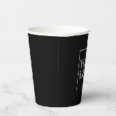 Gouden kopjes koffie Blauwgroen Aangepaste geperso Papieren Bekers (Rechts)