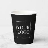 Gouden kopjes koffie Blauwgroen Aangepaste geperso Papieren Bekers (Voorkant)