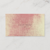 Gouden koraal perzik ombre glas VIP afspraak Afsprakenkaartje (Voorkant)