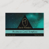 Gouden Kosmische Ei Symbool Logo Visitekaartje (Voorkant)