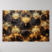 Gouden kosmische geometrie poster (Voorkant)