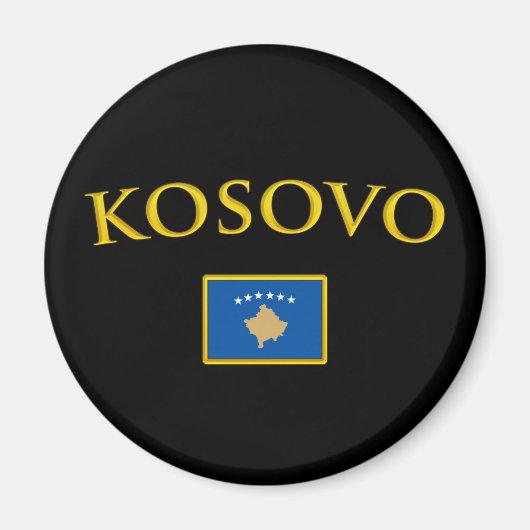 Gouden Kosovo Magneet (Voorkant)