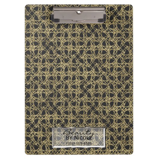 Gouden krab gouden moderne glamour klembord (Voorkant)