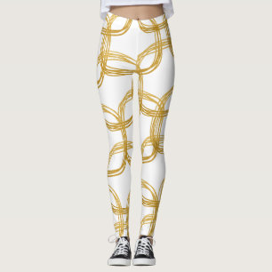 Gouden krabbelcirkels Moderne chic Kies elke kleur Leggings