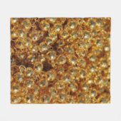 Gouden kralen fleece deken (Voorkant (Horizontaal))
