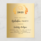 Gouden krans 2025 Uitnodiging voor het afstudeerfe (Voorkant)