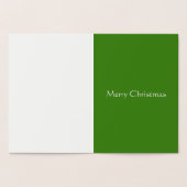 Gouden krans folie kerst wenskaart folie kaarten (Binnen)