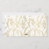 Gouden Krans Monogram Vakantie 2 Foto Kaart (Achterkant)