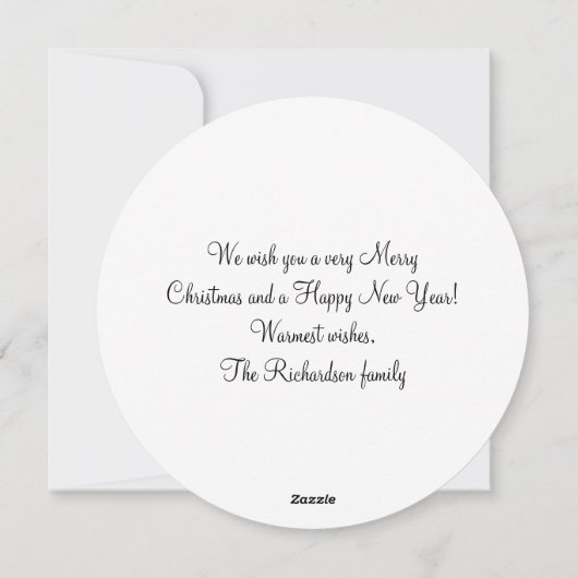 Gouden krans op Groene Vrolijke Kerstmis Feestdagenkaart (Achterkant)