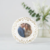 gouden krans | Vakantiefotokaart Feestdagenkaart (Staand voorkant)