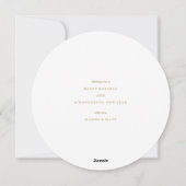 gouden krans | Vakantiefotokaart Feestdagenkaart (Achterkant)