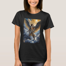 Gouden Krijger van de Hemel Aartsengel Michaël T-shirt
