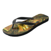 Gouden Kristal Fractal Flip Flops (Schuin)