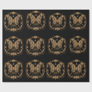Gouden Kristal Vlinder Schitterende Luxe Sieraden Cadeaupapier