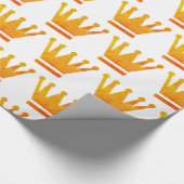 Gouden kronen inpakpapier (Hoek)