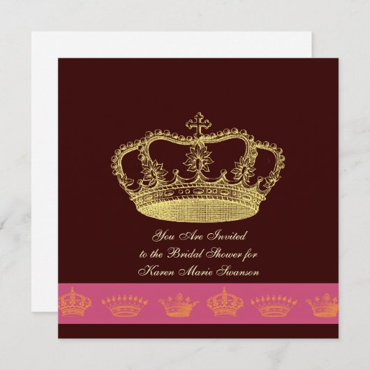 Gouden Kronen Kaart (Voorkant / Achterkant)