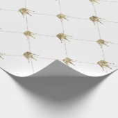 Gouden kronen | Luxe bruiloften Cadeaupapier (Hoek)