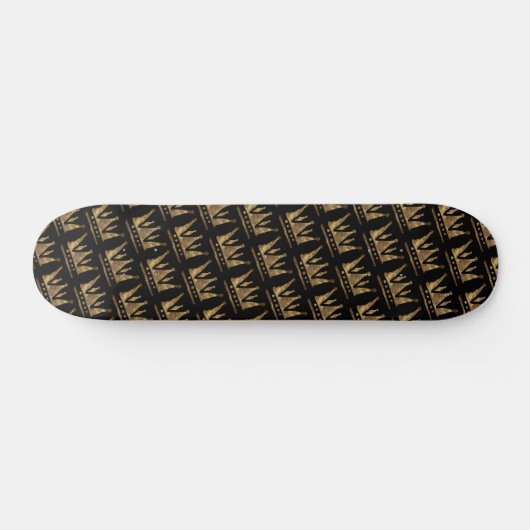 Gouden Kronen Persoonlijk Skateboard (Horizontaal)