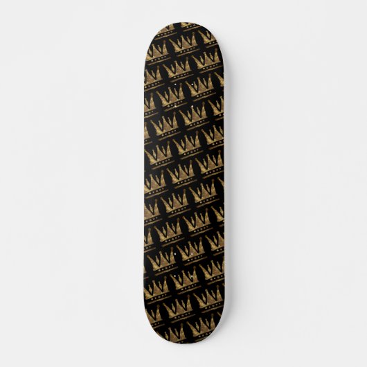 Gouden Kronen Persoonlijk Skateboard (Voorkant)