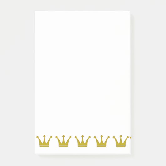 Gouden Kronen Rand + jouw ideeën Post-it® Notes (Voorkant)