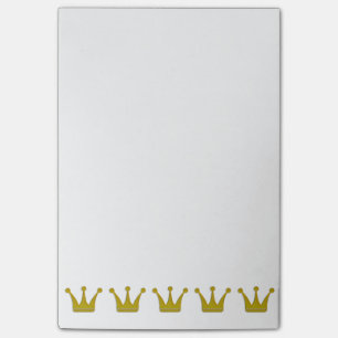 Gouden Kronen Rand + jouw ideeën Post-it® Notes