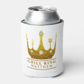 Gouden Kroon BBQ Grill King Maak Uw Eigen Blikjeskoeler (Blikje Voorkant)