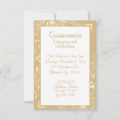 Gouden Kroon, Bloem Fee Hooggehakte Schoen Kaart (Achterkant)