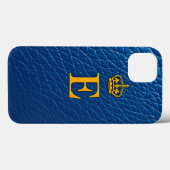 Gouden Kroon Boven Stijlvolle Letter E Case-Mate iPhone Case (Achterkant (horizontaal))