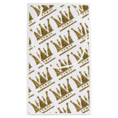 Gouden Kroon Custom Gift Bag - Klein, Glanzend Klein Cadeauzakje (Achterkant)