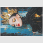 Gouden Kroon Feministische Decoupage Tissuepapier (Voorkant)