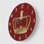 Gouden kroon grote klok (Hoek)