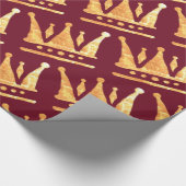 Gouden kroon inpakpapier (Hoek)