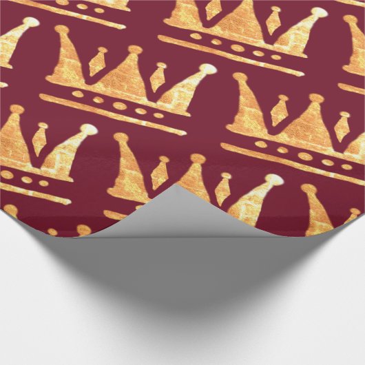 Gouden kroon inpakpapier (Hoek)