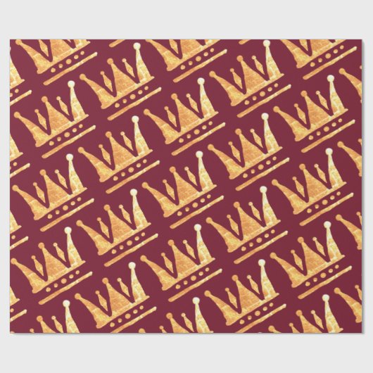 Gouden kroon inpakpapier (Vlak)