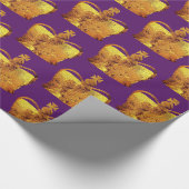 Gouden kroon inpakpapier (Hoek)