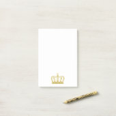Gouden Kroon + jouw ideeën Post-it® Notes (Op bureau)
