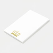 Gouden Kroon + jouw ideeën Post-it® Notes (Schuin)