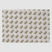  gouden kroon koninklijk patroon linnen chique ple tissuepapier (Voorkant)